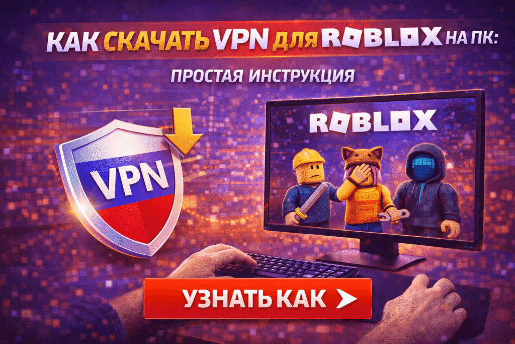 Как скачать VPN для Roblox на ПК и играть без лагов