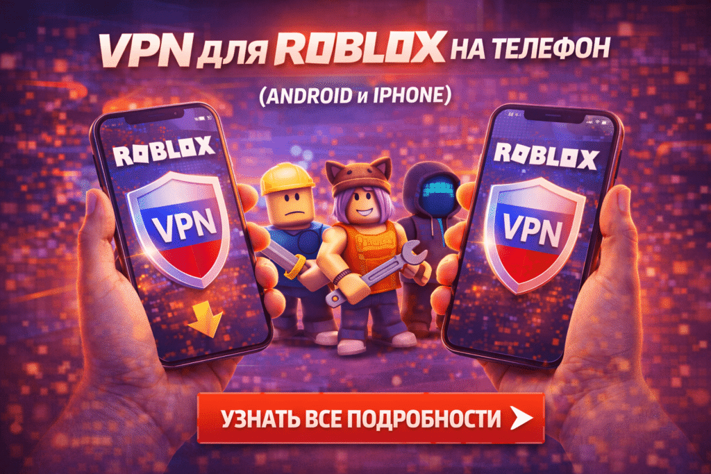 VPN для Roblox на телефон Android и iPhone