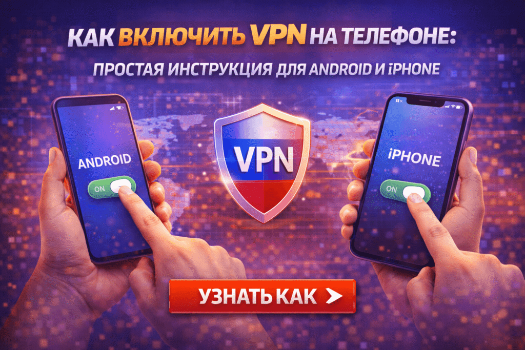 Как включить VPN на телефоне — инструкция для Android и iPhone