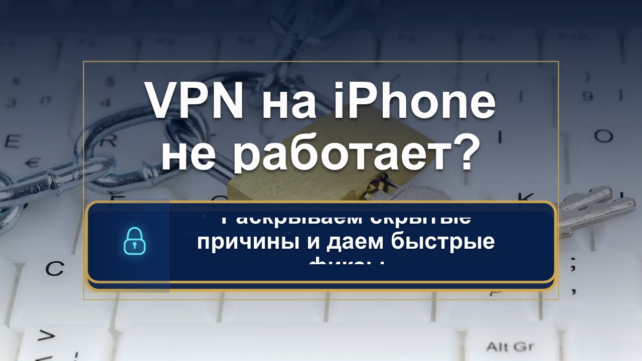 VPN не работает на iPhone: скрытые причины и быстрые решения