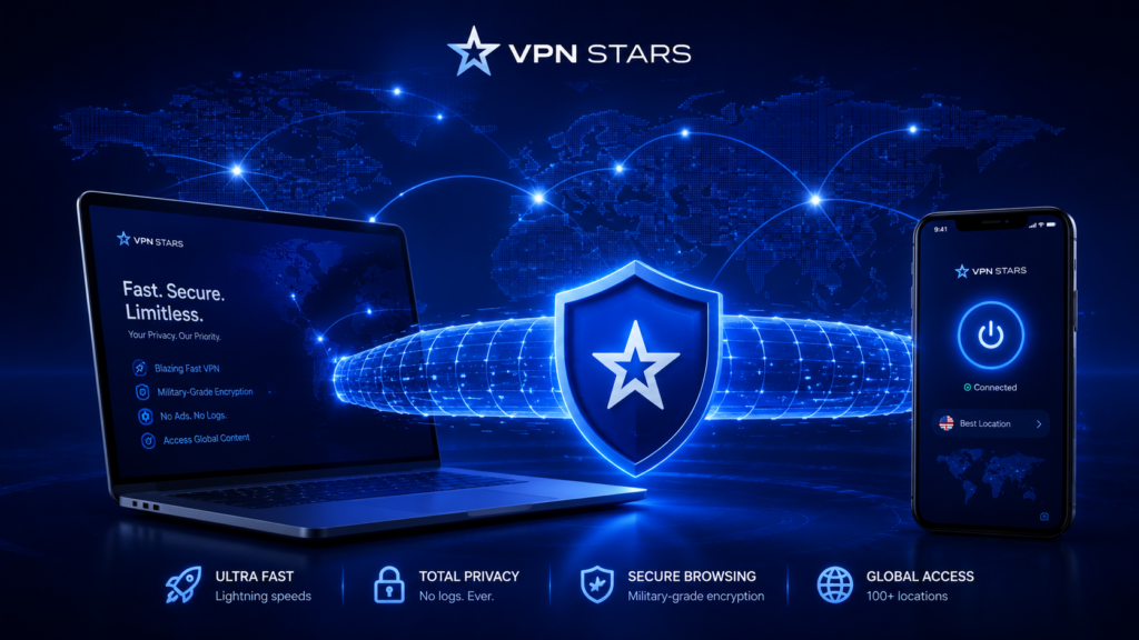 VPN Stars — защищенное VPN-соединение для компьютера и смартфона