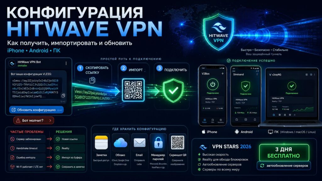 конфигурация hitwave vpn — получение настройка и обновление